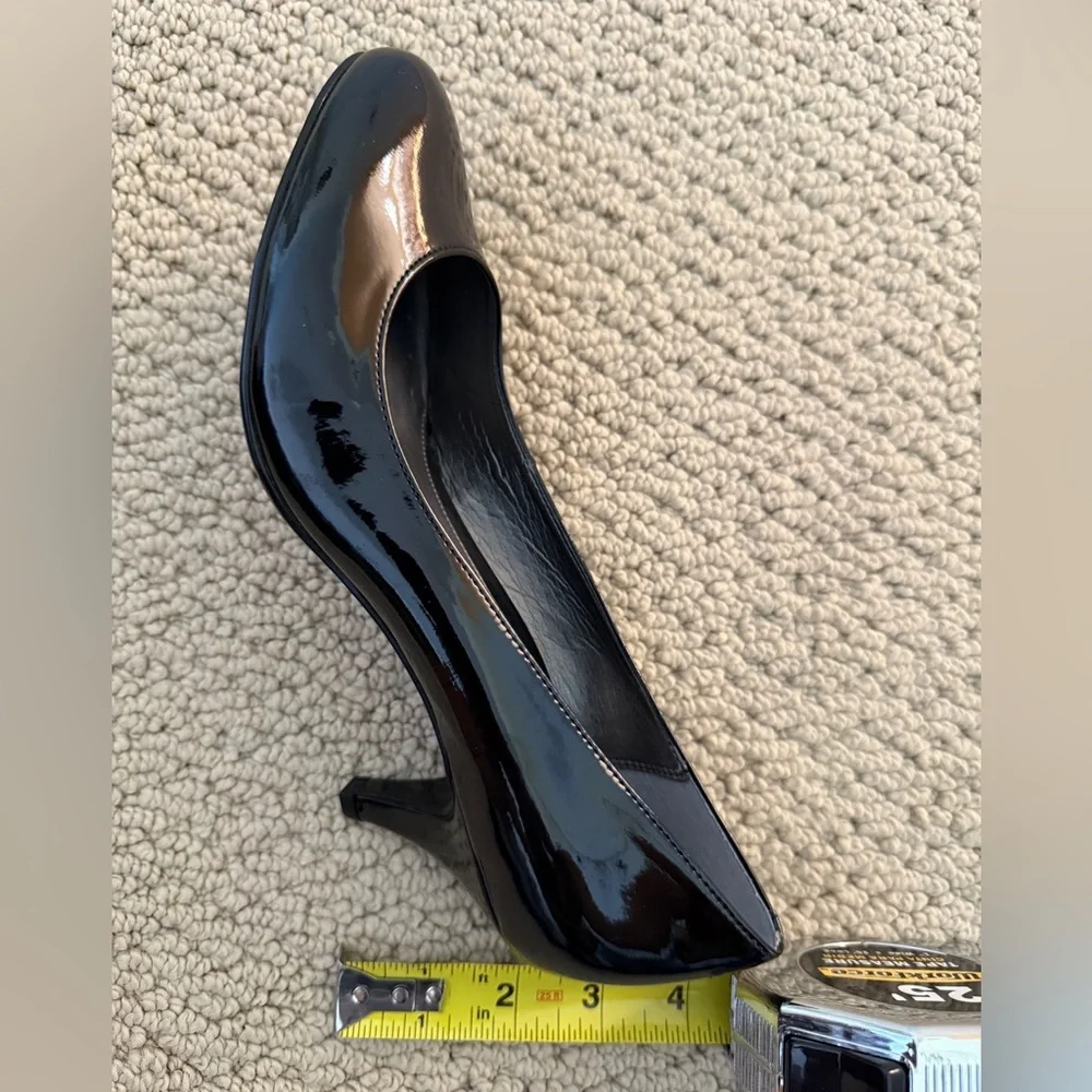 ALFANI Step N Flex Black Shiny Pumps Heels Women 8 M - New With Box